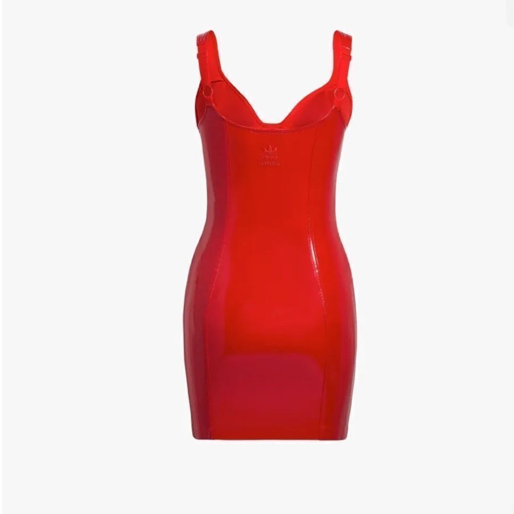 Ivy Park, Ivy Heart Red Latex Dress, Size XS - Picture 8 of 15